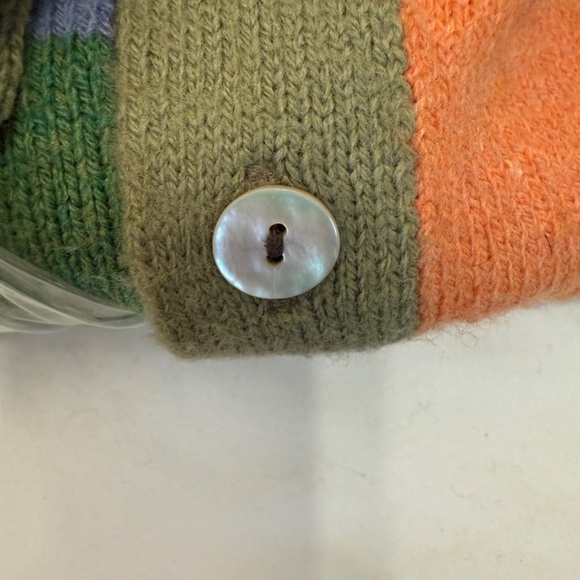 Cousin Johnny Wool/Angora Blend Colorful Cardigan Sweater Women's Large - Picture 2 of 15